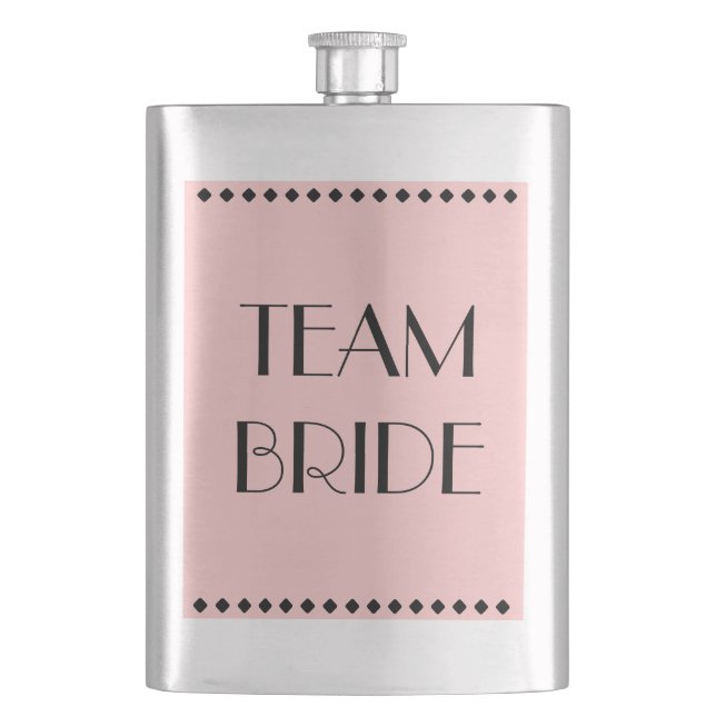Team Bride Classic Flask Flachmann (Vorderseite)