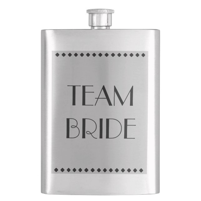 Team Bride Classic Flask Flachmann (Vorderseite)