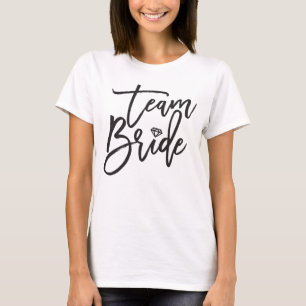 Team Bride Diamond Brautparty Wedding T - Shirt