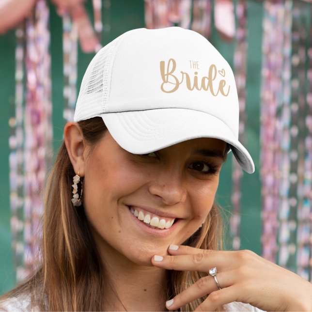 Team Bride Elegant Bachelorette Truckerkappe (Von Creator hochgeladen)