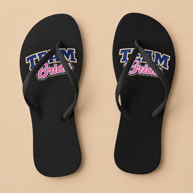 Team Bride Feste Hochzeitsgesellschaft Flip Flops (Von Creator hochgeladen)