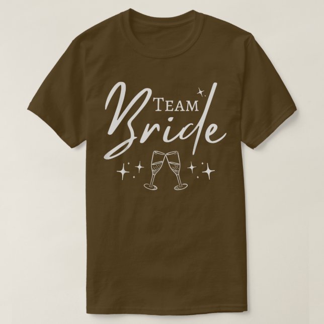 Team Bride Funny Bachelorette Set für Brautparty T-Shirt (Design vorne)