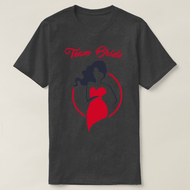 TEAM BRIDE GIRLS JUST WANNA HAT SPASS T-Shirt (Design vorne)