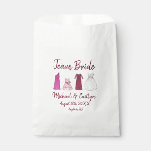 TEAM BRIDE Gown Wedding Brautparty Bachelorette Geschenktütchen