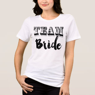 Team Bride Hand Letters Tri-Blend Shirt