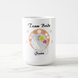 Team Bride | Handskizze Kaffeetasse