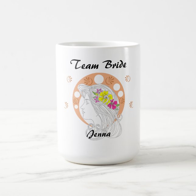 Team Bride | Handskizze Kaffeetasse (Mittel)
