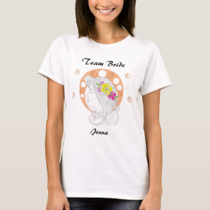 Team Bride Handskizze T-Shirt