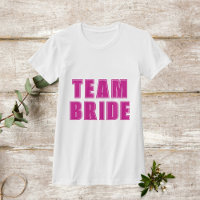 TEAM BRIDE im Stil von Hot-Pink-Bachelorette