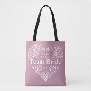 Team Bride individuellen Namen & Jahr Hochzeitstas