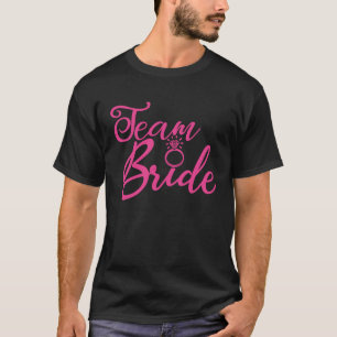 Team Bride Junggeselinnen-Abschied Pink Wedding Gr T-Shirt