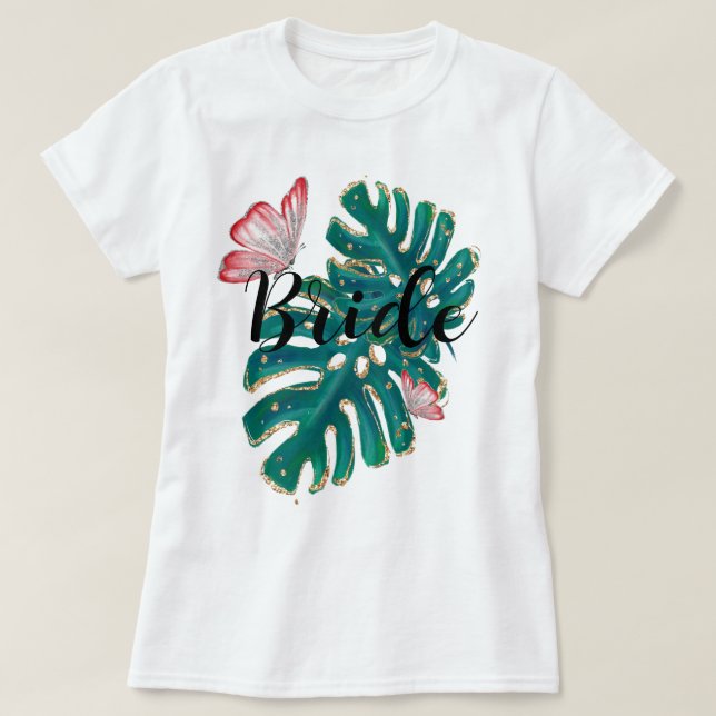 Team Bride Junggeselinnen-Abschied T-Shirt (Design vorne)