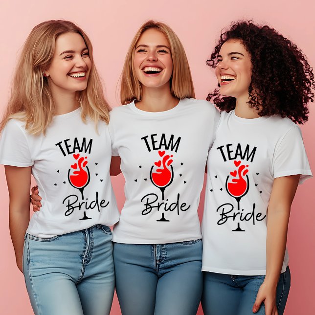 "Team Bride" Junggeselinnen-Abschied T - Shirt (Von Creator hochgeladen)