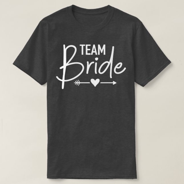 Team Bride Junggeselinnen-Abschied T-Shirt (Design vorne)