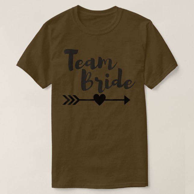Team Bride Junggeselinnen-Abschied Wedding T-Shirt (Design vorne)