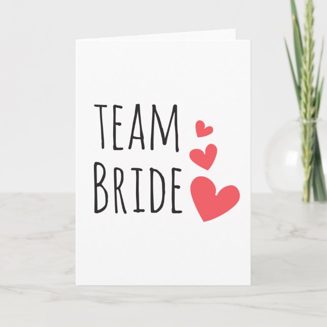 Team Bride Karte (Vorderseite)