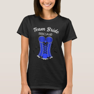 Team Bride Kokett Blue Corset T-Shirt