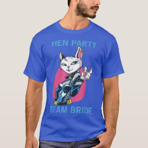 Team Bride Party Kitten Girls Hen Party T-Shirt