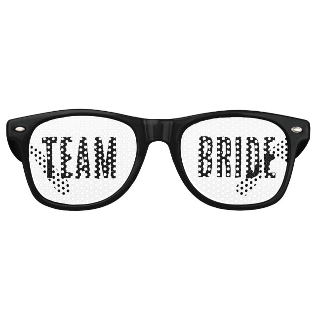 TEAM BRIDE PARTY SUNGLASSEN PARTYBRILLE (Vorderseite)
