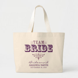 "TEAM BRIDE" Personalisierte Hochzeitsfeier Tragetasche