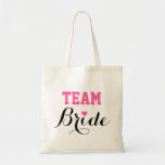 Team Bride Pink Heart Tote Bag Tragetasche<br><div class="desc">Team Pink Heart Tote Bag</div>