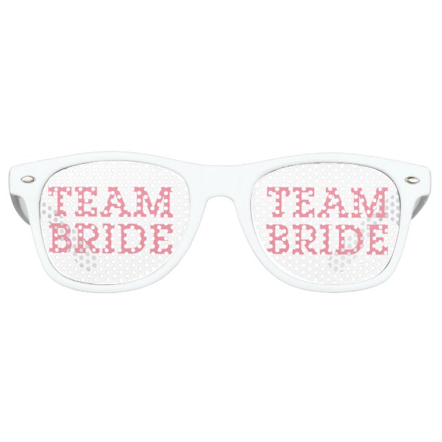 Team Bride Pink Partybrille (Vorderseite)