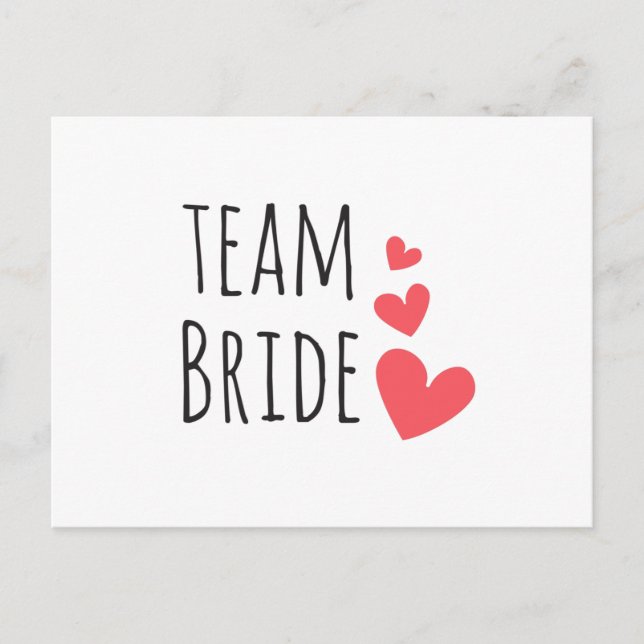 Team Bride Postkarte (Vorderseite)