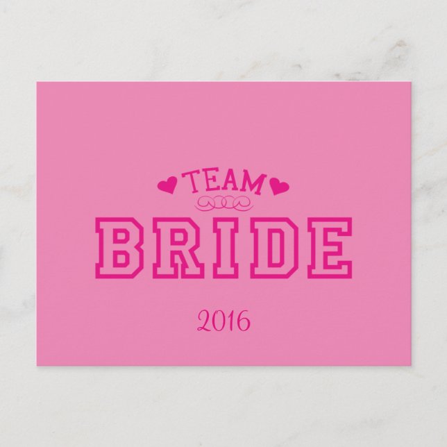 Team Bride Postkarte (Vorderseite)