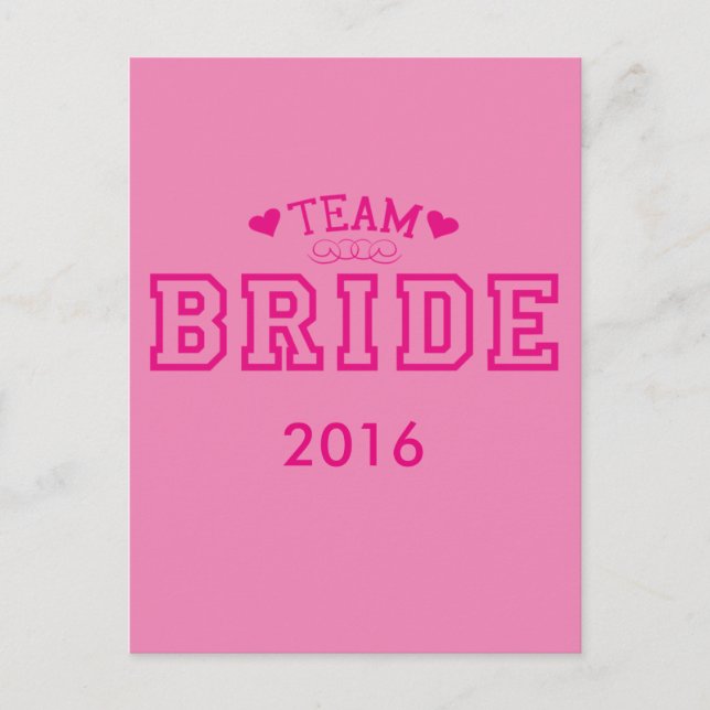 Team Bride Postkarte (Vorderseite)