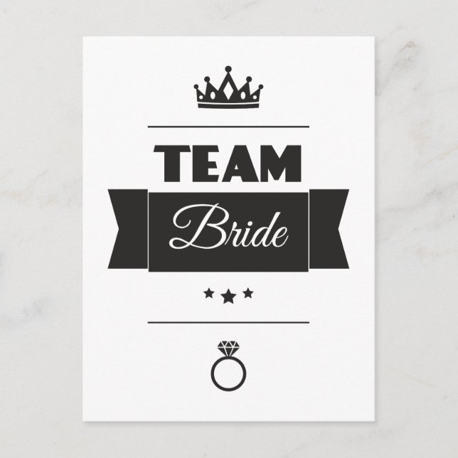 Team Bride Postkarte (Vorderseite)