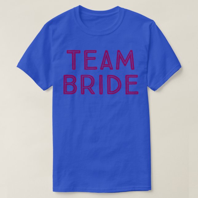 TEAM BRIDE rosa 3 T-Shirt (Design vorne)