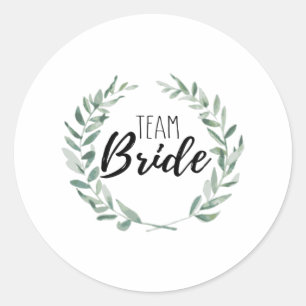 Team Bride Runder Aufkleber