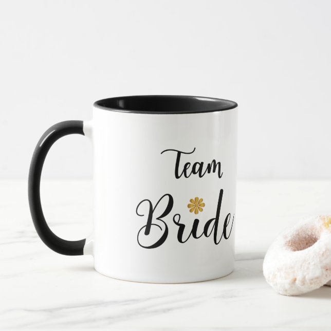 Team Bride Stylish Coffee Tasse (Mit Donut)