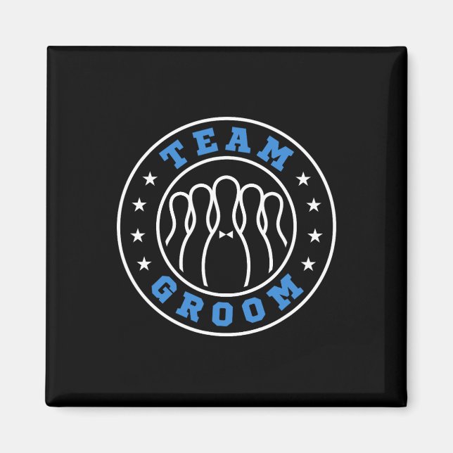 Team Bride Team Groom Bowling Bachelor Party Weddi Magnet (Vorne)
