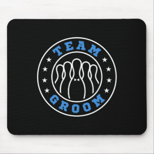 Team Bride Team Groom Bowling Bachelor Party Weddi Mousepad