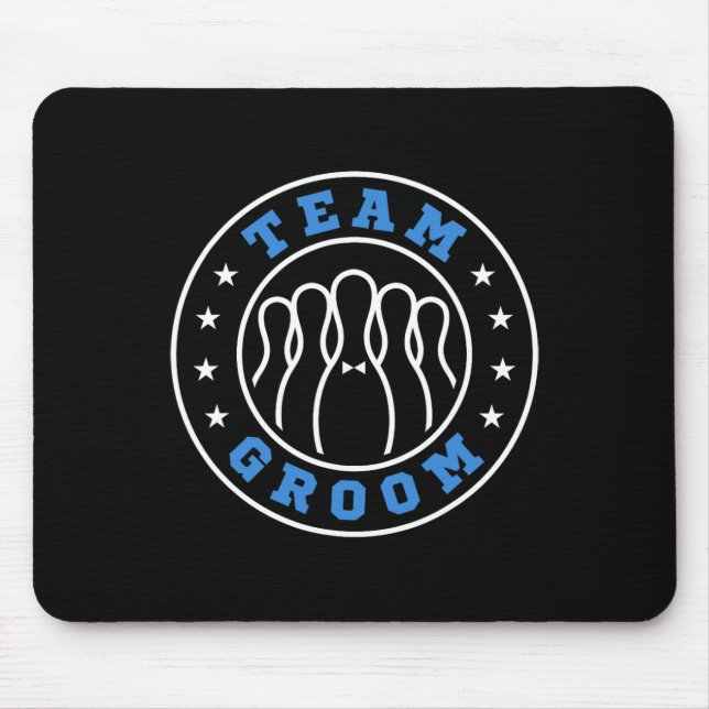Team Bride Team Groom Bowling Bachelor Party Weddi Mousepad (Vorne)