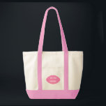 Team Bride Tote Bag Tragetasche<br><div class="desc">Diese Tasche ist in Naturfarbe und rosa mit einem Teambrauendruck dargestellt. Passen Sie diese Tasche an oder kaufen Sie,  wie es ist. Lizenziertes Bild</div>