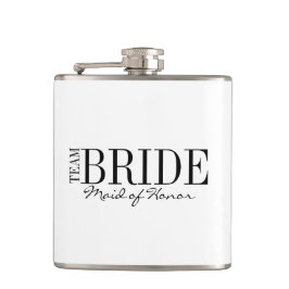 Team Bride Trauzeugin Brautparty Flask Flachmann