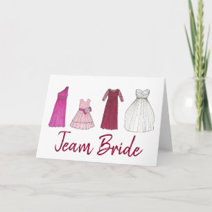 TEAM BRIDE Wedding Brautparty Einladungskarte