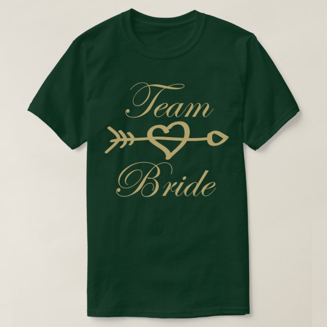 Team Bride Wedding-Geschenk T-Shirt (Design vorne)
