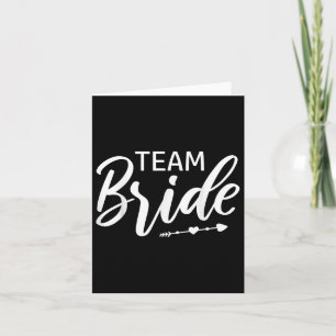 Team Bride Wedding Party Karte