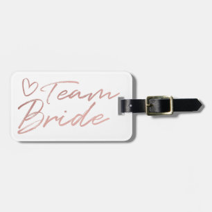 Team Bridge - Rose Gold Imitats Gepäckanhänger