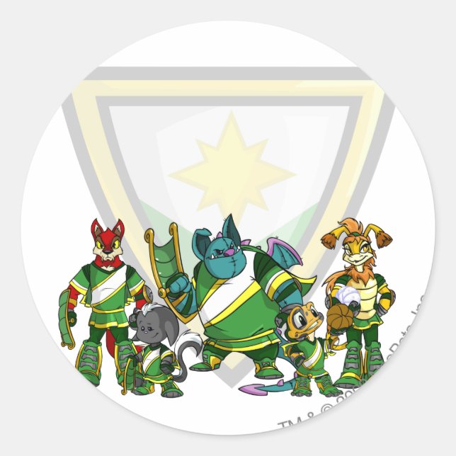 Team Brightvale Group Runder Aufkleber (Vorderseite)