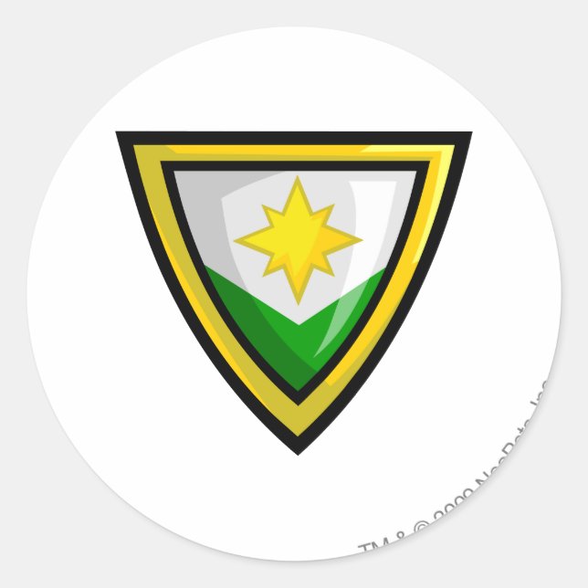 Team Brightvale Logo Runder Aufkleber (Vorderseite)