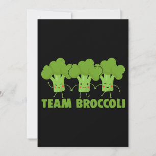 Team Broccoli Funny Broccoli Lover Team Veggie Veg Einladung