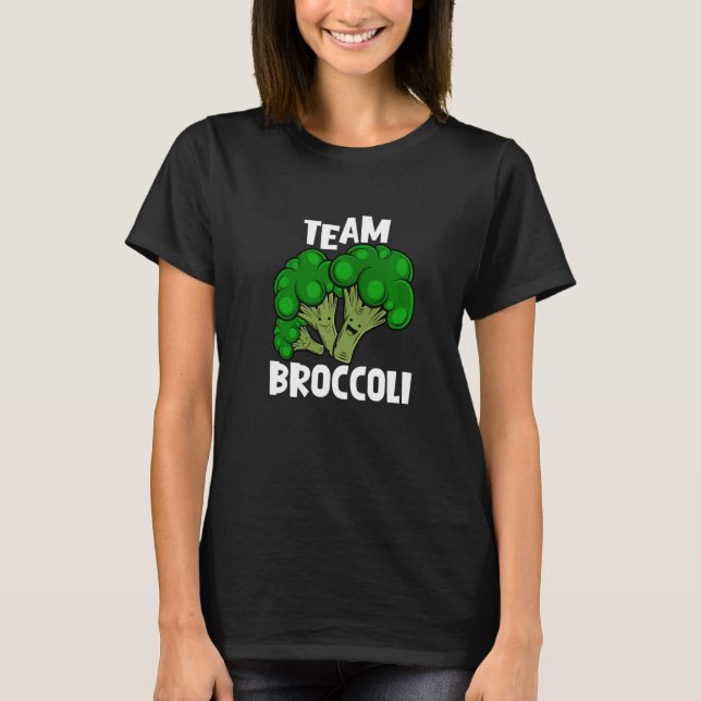 Team Broccoli Vegan Vegetarier Gemüse T-Shirt (Vorderseite)