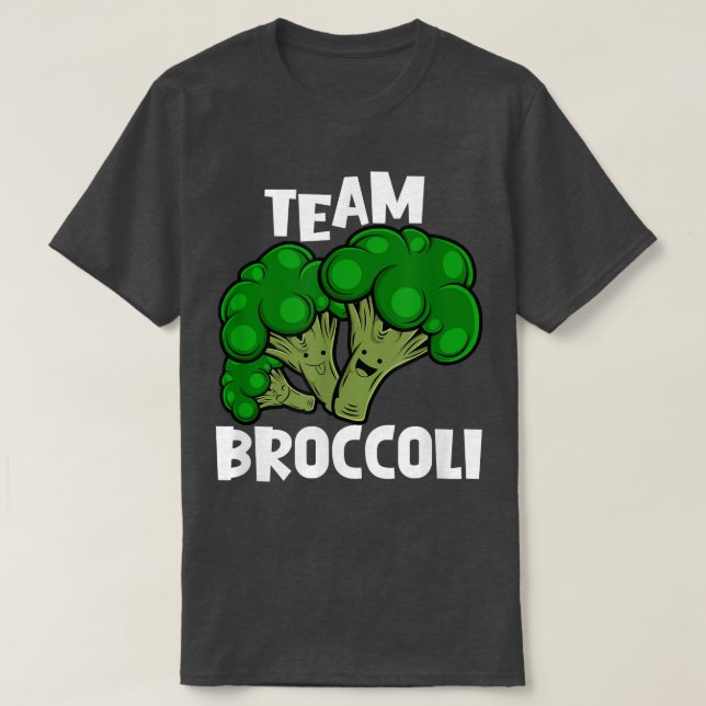 Team Broccoli Vegan Vegetarisches Gemüse Lover T-Shirt (Design vorne)