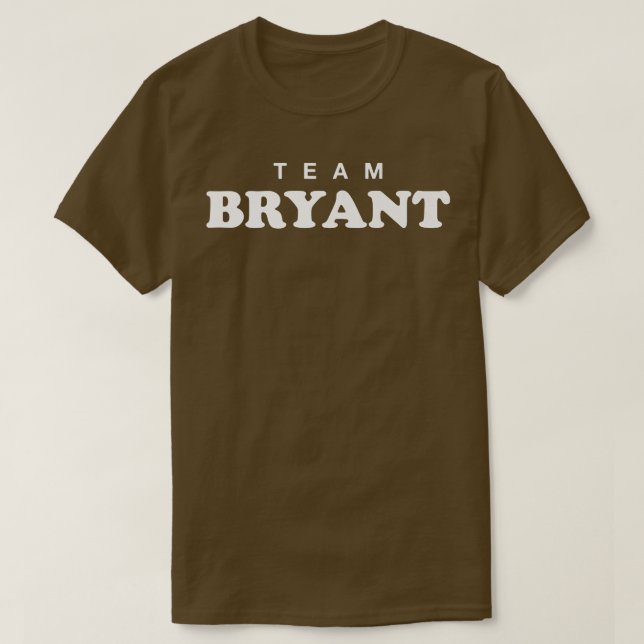 Team Bryant Nachname Wedding Surname Bride und Gr T-Shirt (Design vorne)