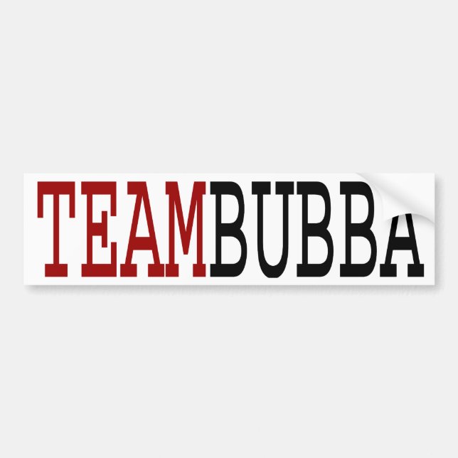 Team Bubba Autoaufkleber (Vorne)