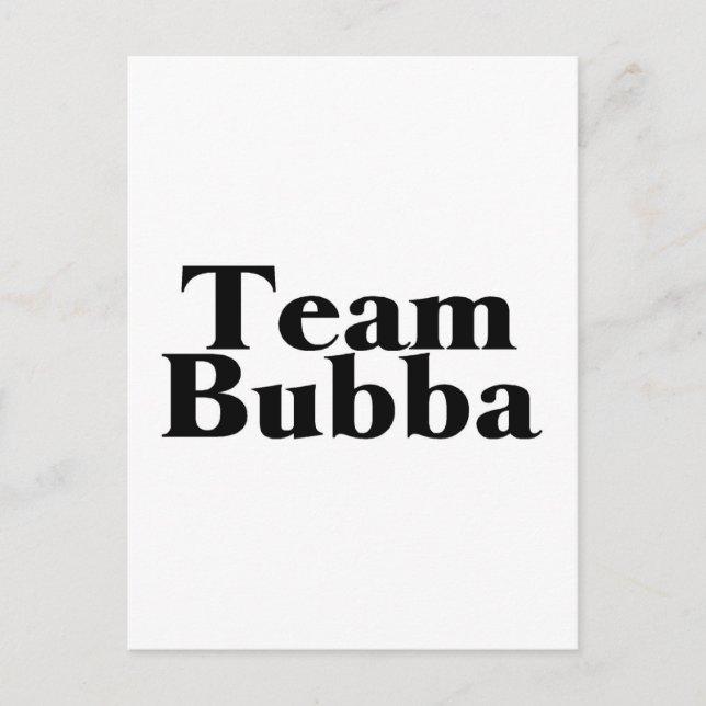Team Bubba Postkarte (Vorderseite)